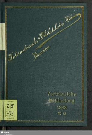 15.1893: Vertrauliche Mitteilung