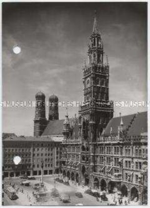 München, Dom zu Unserer Lieben Frau (Frauenkirche) und Rathaus
