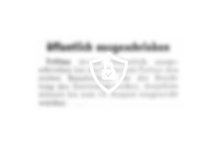 Öffentlich ausgeschrieben