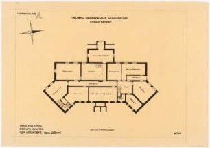 Herrenhaus Hohenborn bei Kassel Umbau: Grundriss KG 1:100