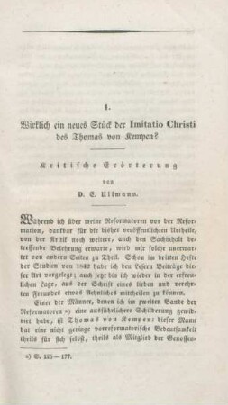 63-89 Wirklich ein neues Stück der Imitatio Christi des Thomas von Kempen?