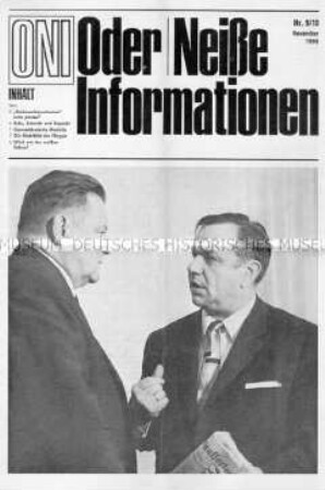 Informationsblatt des Landesverbands Oder/Neiße der CDU/CSU "Oder/Neiße-Informationen"
