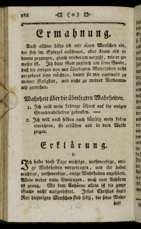 Ermahnung.