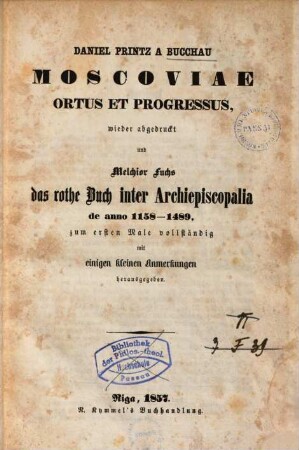 Moscoviae ortus et progressus