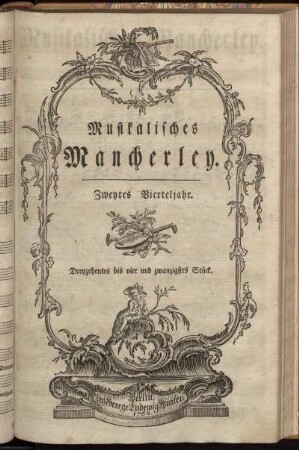 Zweytes Vierteljahr. Dreyzehntes bis vier und zwanzigstes Stück.