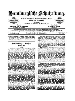 Volkserziehung - Volkssache : (Schluß)
