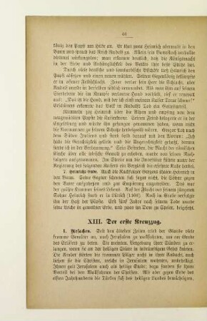 XIII. Der erste Kreuzzug