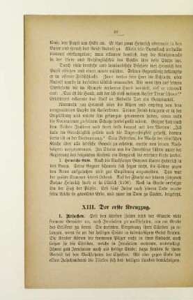 XIII. Der erste Kreuzzug