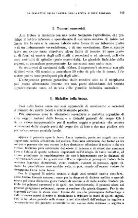 II. Malattie della bocca.