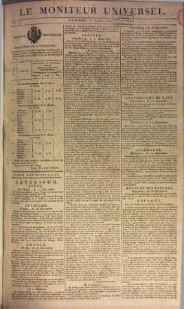 Le moniteur universel. 64. 1820, Jan. - Juni