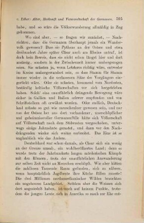 Ueber Alter, Herkunft und Verwandtschaft der Germanen