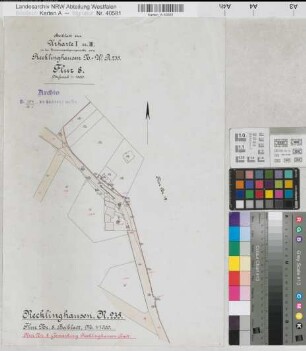 Recklinghausen, Stadt und Ksp. (Recklinghausen), Zusammenlegung Recklinghausen, Urkarte II Recklinghausen Stadt Flur 8 Bbl., Flur 8