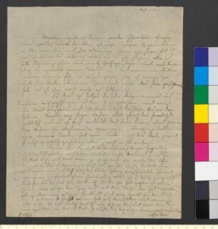 Brief von Arnim, Bettina von an Goethe, Johann Wolfgang von
