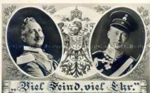 Patriotische Postkarte zum Kriegsbeginn 1914