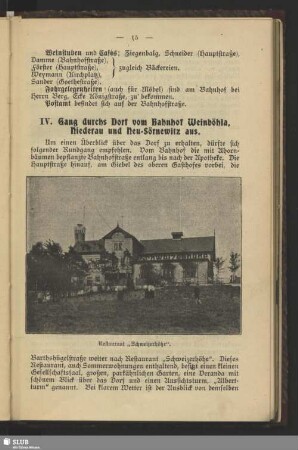 IV. Gang durchs Dorf vom Bahnhof Weinböhla, Niederau und Neu-Sörnewitz aus