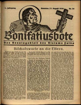 Ausgabe vom Sonntag, den 23. August 1936.