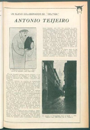 Antonio Teijeiro : Un nuevo colaborador de "Céltiga"