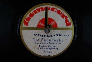 Die Feuerwehr : Humoristische Szene, II. Teil
