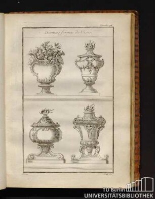 Planche 176. Diverses formes de Vases.
