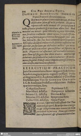 Exercirium practicum Juris, de Commodati actione