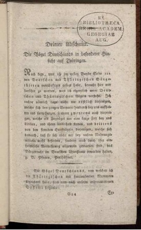Bd. 2,3,4, [Bd 2, Abth. 2]: Gemeinnützige Naturgeschichte Deutschlands nach allen drey Reichen. Bd. 2,3,4. Gemeinnützige Naturgeschichte der Vögel Deutschlands .... [Bd 2, Abth. 2]