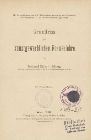 Grundriss der kunstgewerblichen Formenlehre