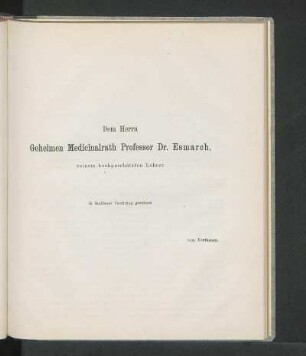 Beiträge zur Aetiologie und Therapie des Sarkoms.