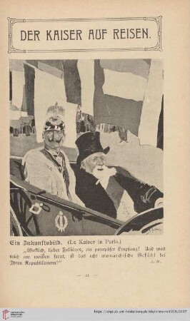 Der Kaiser auf Reisen