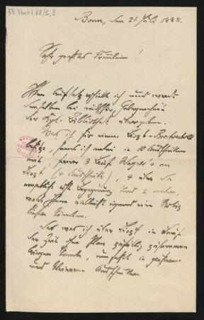 Brief an La Mara : 21.07.1888