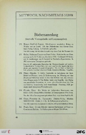 Mittwoch, nachmittags 3 Uhr (Nr. 376-518)