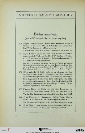 Mittwoch, nachmittags 3 Uhr (Nr. 376-518)