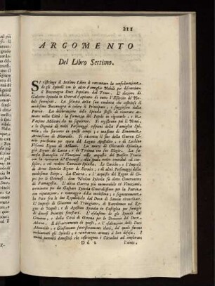 Libro Settimo.