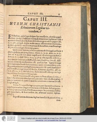 Pars Secunda. Caput III.