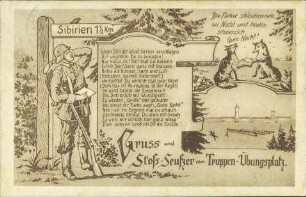 Gruss und Stoß-Seufzer vom Truppen-Übungsplatz.