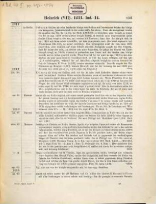 Regesta imperii, 5,[1],2. Die Regesten des Kaiserreichs unter Philipp, Otto IV., Friedrich II., Heinrich (VII.), Conrad IV., Heinrich Raspe, Wilhelm und Richard 1198 - 1272 ; [1], Kaiser und Könige ; 2