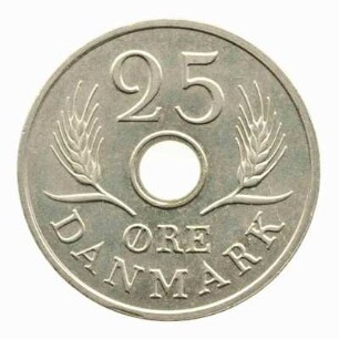 25 Öre Königreich Dänemark 1967