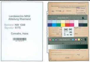 Entnazifizierung Hans Conraths , geb. 07.07.1908 (Monteur)
