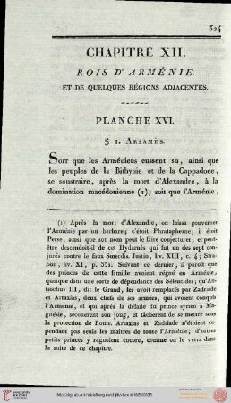 XII. Rois d'Arménie et de quelques régions adjacentes