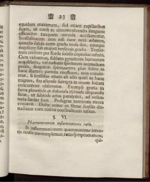 §. VI. Phaenomenorum inflammationis ratio.