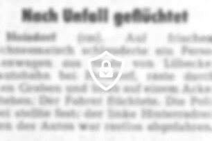 Nach Unfall geflüchtet