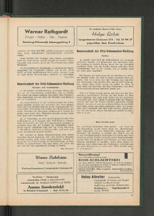 Garagen und Abstellplätze