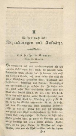 51-75 Die seufzende Creatur : Röm. 8,19-23