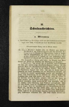 Württemberg : [Schulnachrichten]