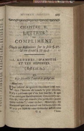 I. Lettres D' Amitié Et Les Réponses.