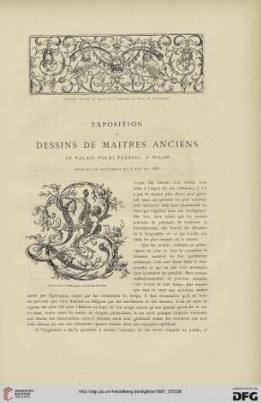 7: Exposition de dessins de maitres anciens au Palais Poldi Pezzoli, a Milan
