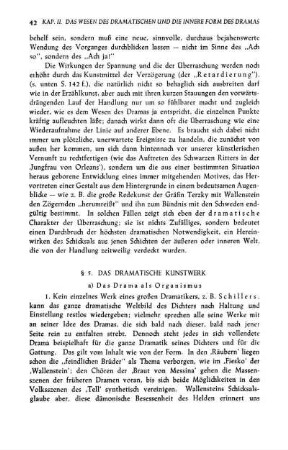 § 5. Das Dramatische Kunstwerk