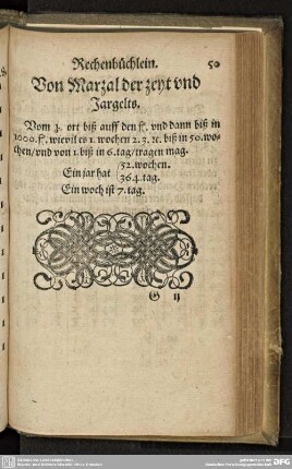 Von Marzal der zeyt und Jargelts.