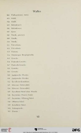 Waffen (Nr. 802-831)