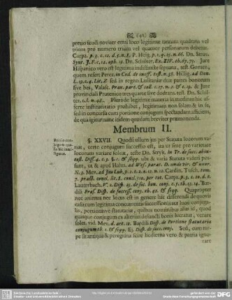 Membrum II.