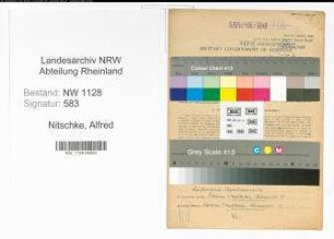 Entnazifizierung Alfred Nitschke , geb. 12.03.1889 (Polizist)